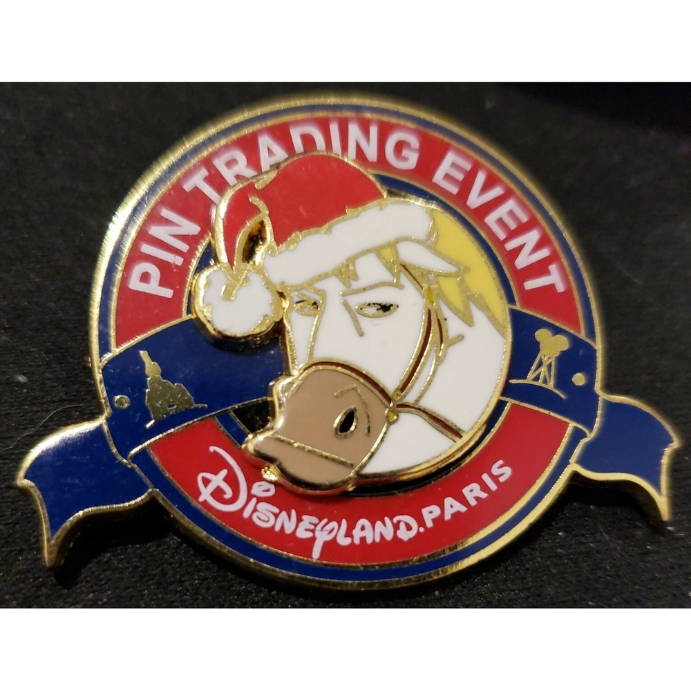 Disney Pin DLP Tangled Maximus Santa Hat Reindeer Christmas Trading Event LE 400